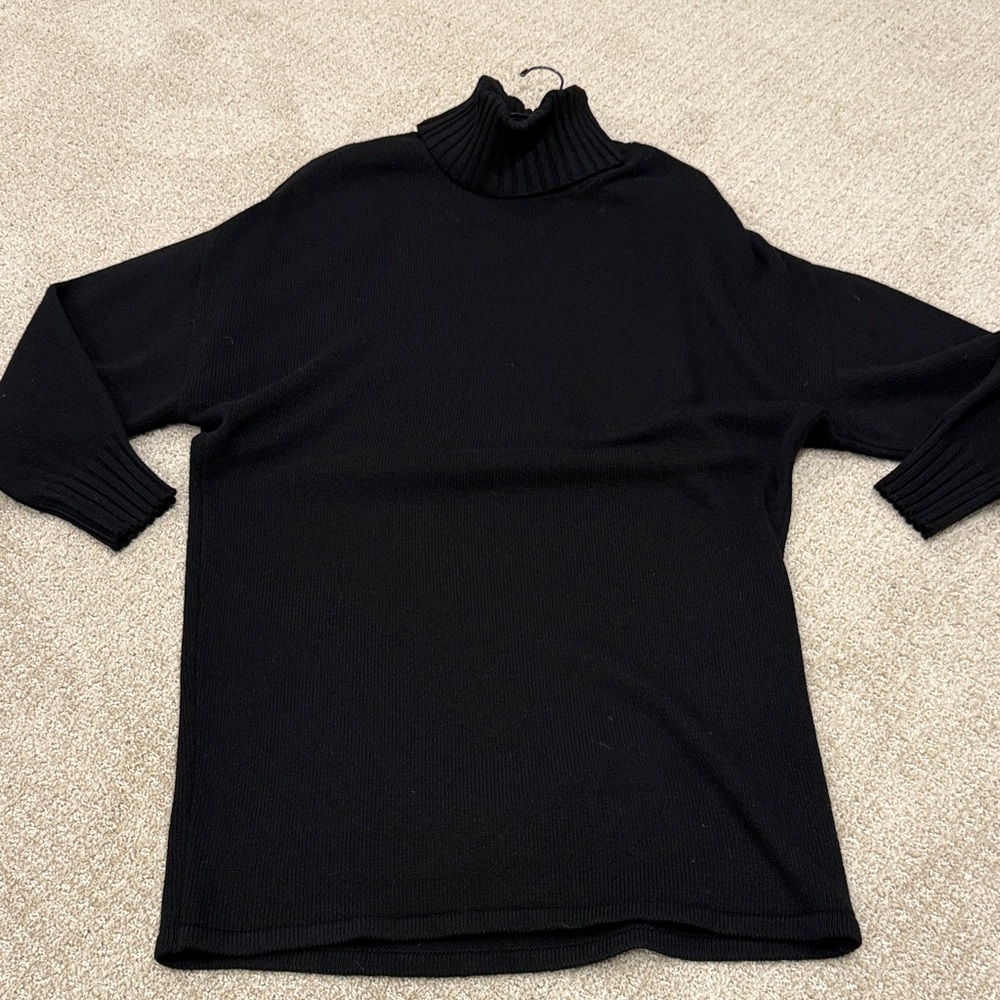 Black Turtleneck Sweater Dress